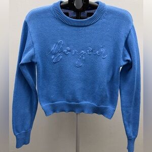 Active USA Blue Crew Neck Sweater Size L
